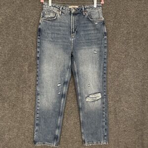 We The Free People Dakota Straight Leg Jeans‎ Womens Size 29 Factory Distressing